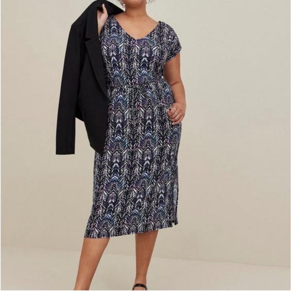 Torrid Chevron MIDI dress